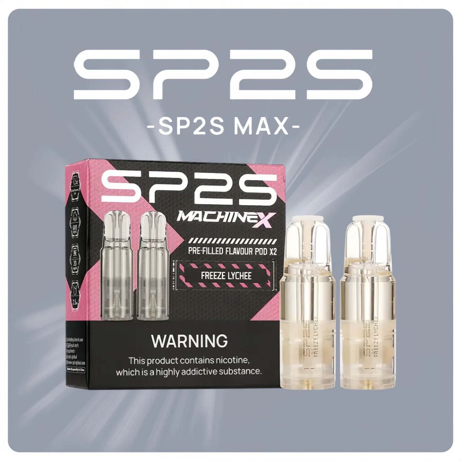 思博瑞SP2S MAX 煙彈 | 16種口味 SP2S MAX方形主機專用煙彈 | 2顆裝4ML