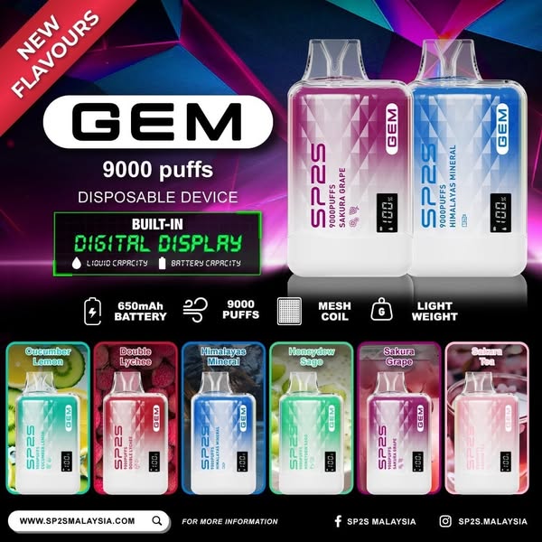 SP2S思博瑞抛棄式 | 大容量拋棄式 SP2S 9000 puffs拋棄式